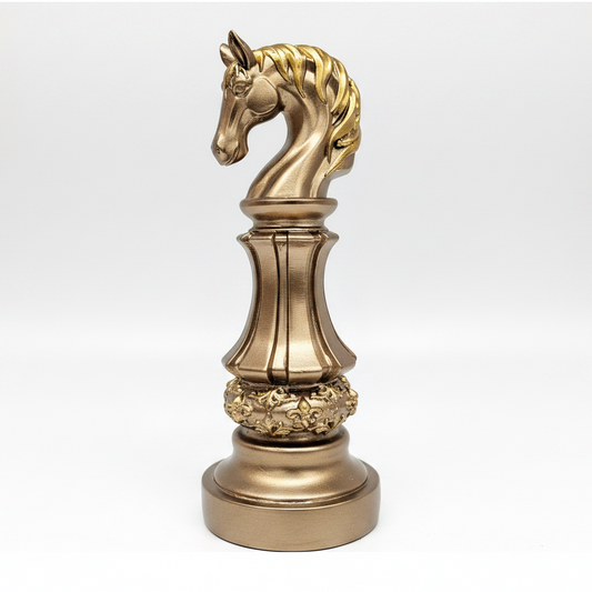 Knight Horse Chess Piece Statue Sculpture Collectible Figurine for Home House Office Table Decor