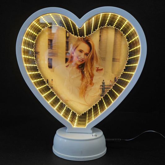 Diamond Heart Photo Frames With warm Light For Gifts,Home Deccor Special Ocassion