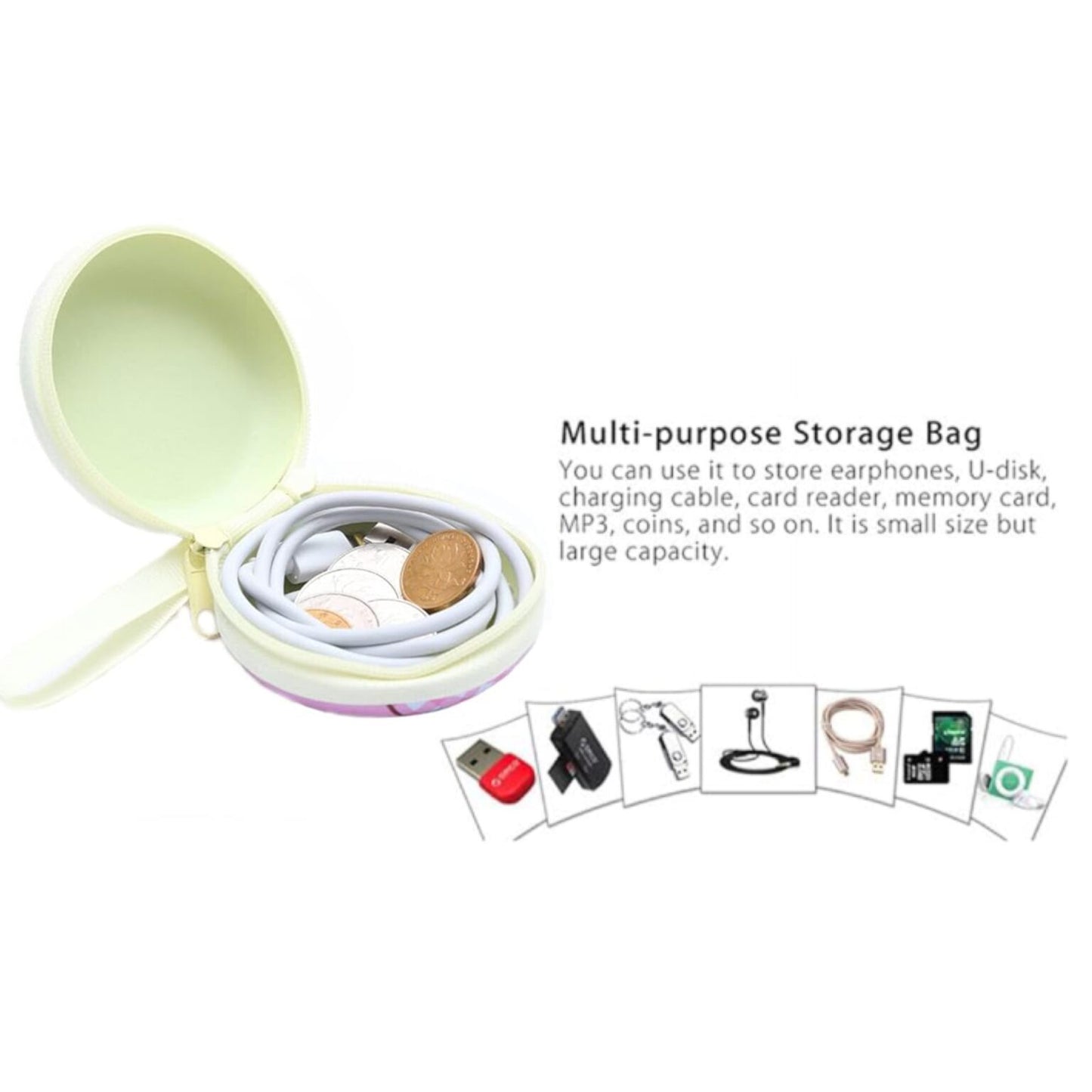 Unicorn themed Multiple purpose metal pouch for kids