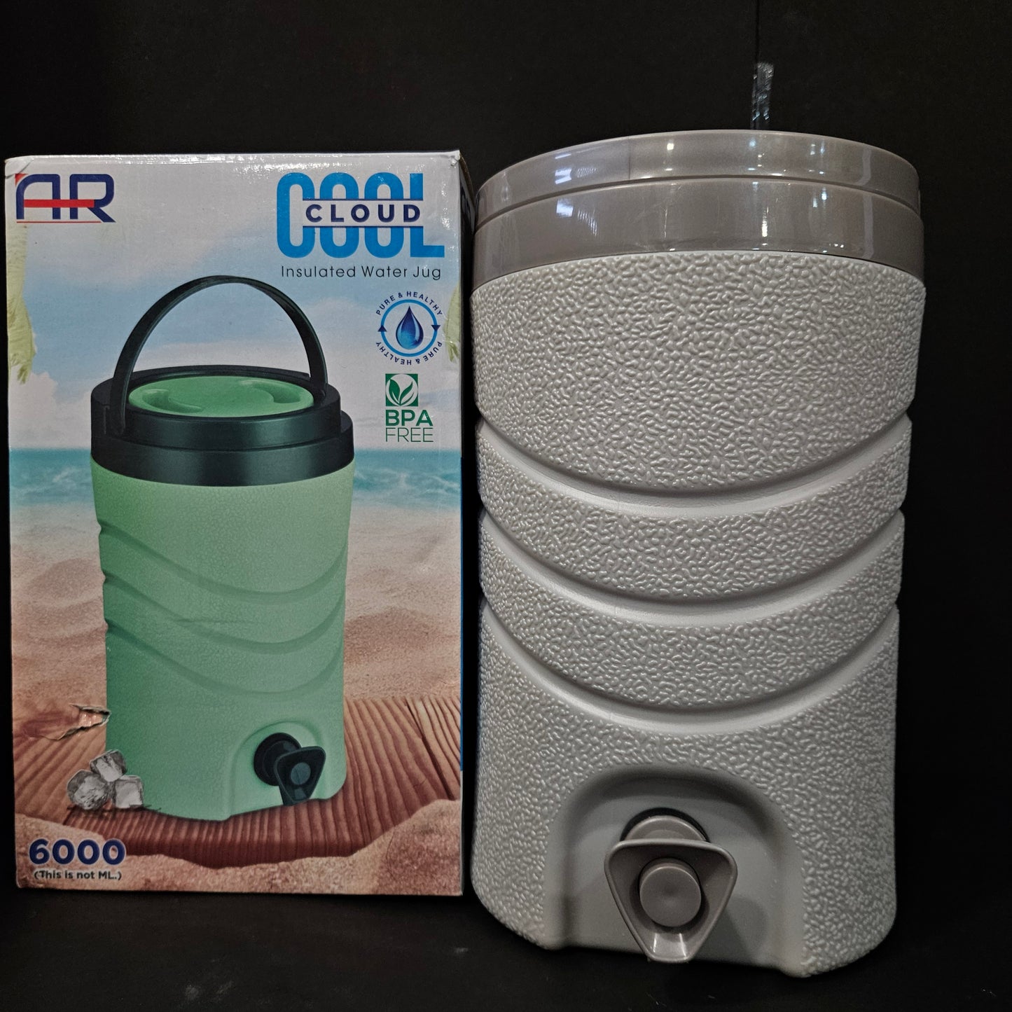 AR Cloud Cool Insulated Water Jug Bpa free