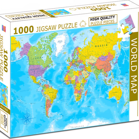 1000 Pcs Jigsaw Puzzle World Map