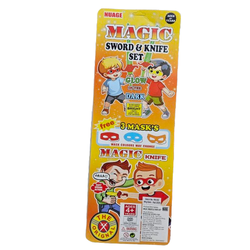 Magic Sword & knife set with spring action to make your fun time more joyful  for 4 years above age kids