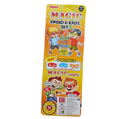 Magic Sword & knife set with spring action to make your fun time more joyful  for 4 years above age kids