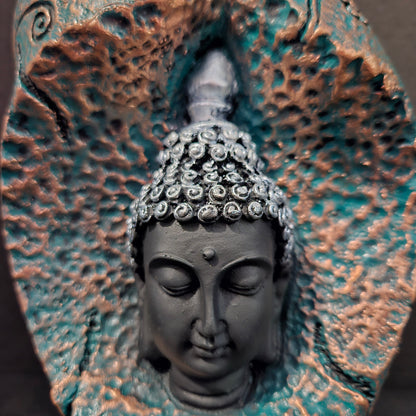 Golden Buddha Resin Head Statue,Showpiece Figurine for home&Temples