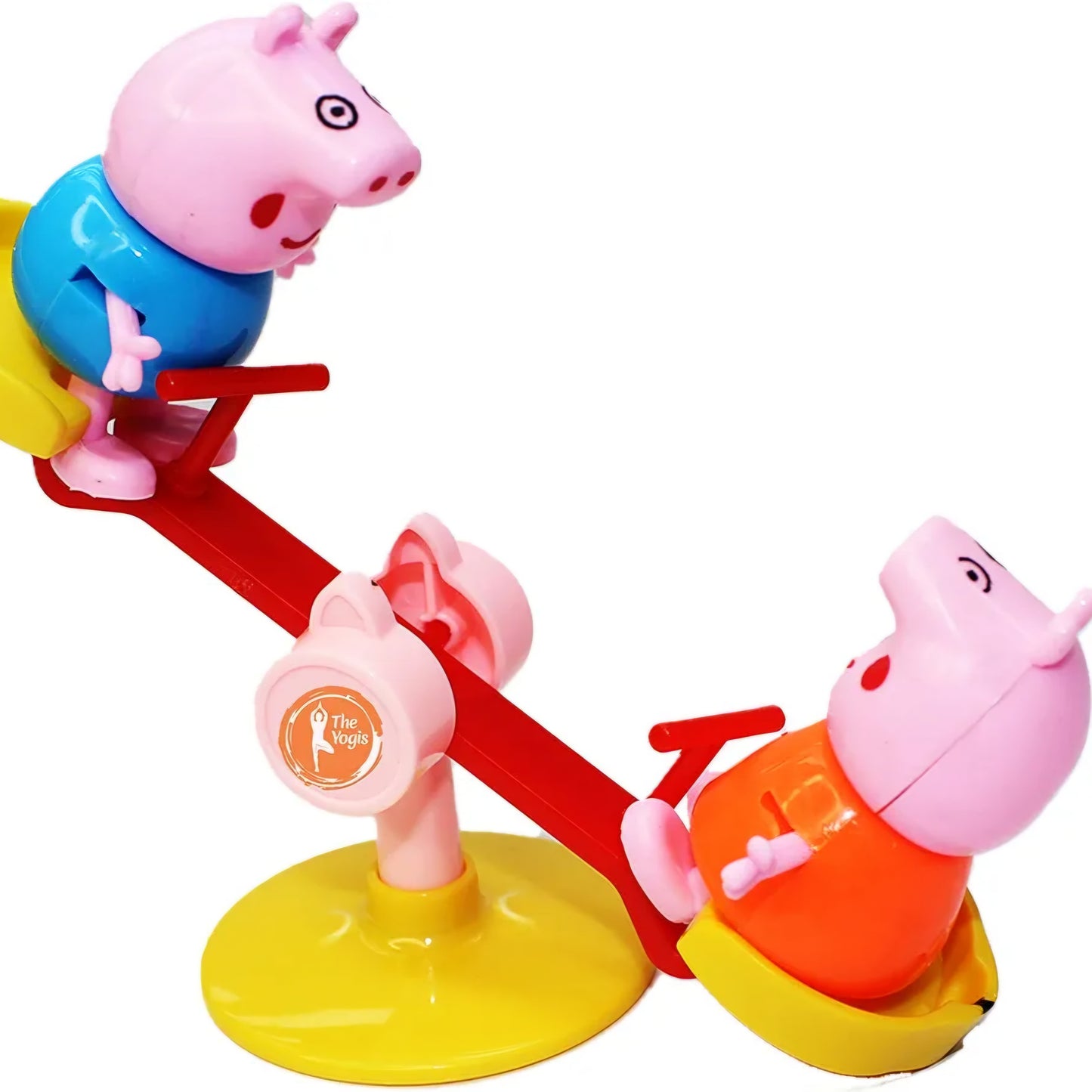 Pepp'a Pig's Family Playground Park Set with Pig Family Figures, Slide, Swing, See-Saw, Easel Sets Pieces for Kids/Pretend Playground Set for Kids. Best for Birthday Gifts