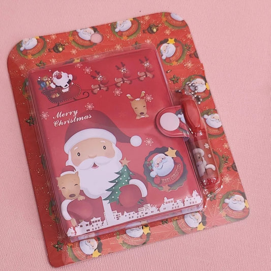 Diary For Kids, Notebook Diary For Girls, Santa Claus Diary With Pen Set, Notepad Diary For School, Mini Diary, Christmas Theme Diary For Girls, Kids Return Gifts
