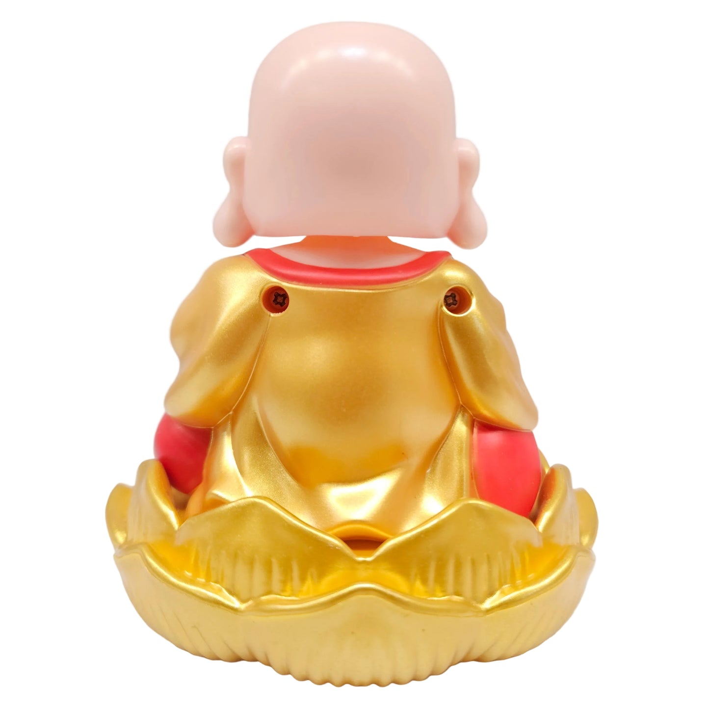 Solar little laughing Buddha Statue, Vivid Decorative Solar Monk Car Decoration