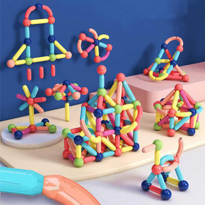 Magnetic Sticks 42pcs with strong magnets for kids above 3 years old