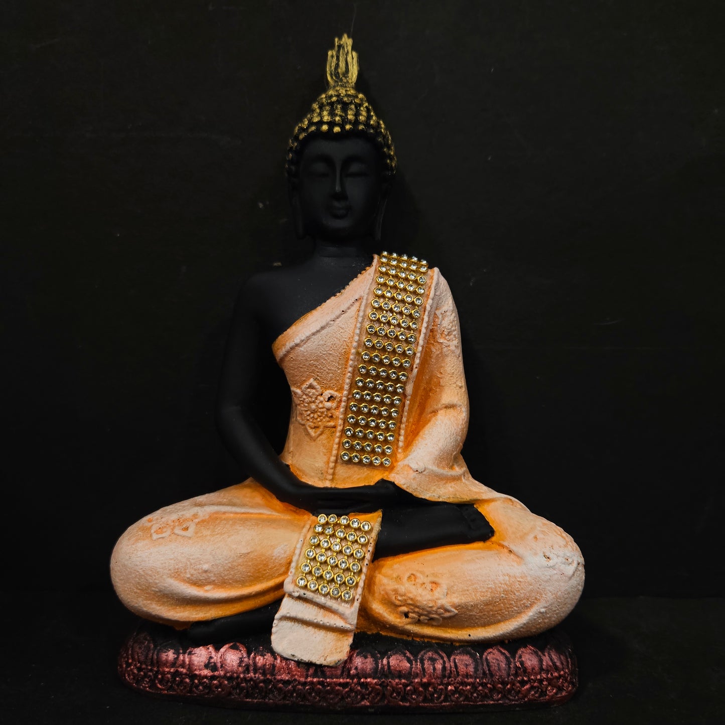 Handcrafted Meditating Samadhi Buddha Sitting Decorative Showpiece