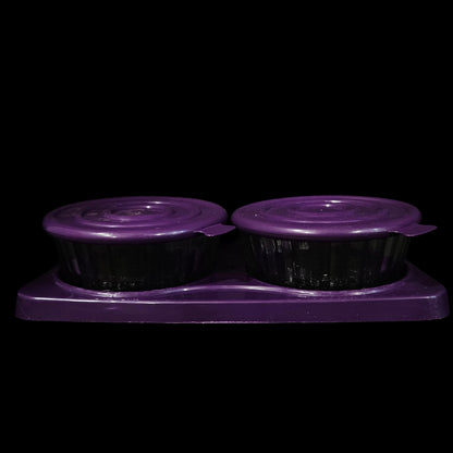Gaytri Creta 2+1 Dry Fruits Bowl set with lid & tray perfect for Return gifting