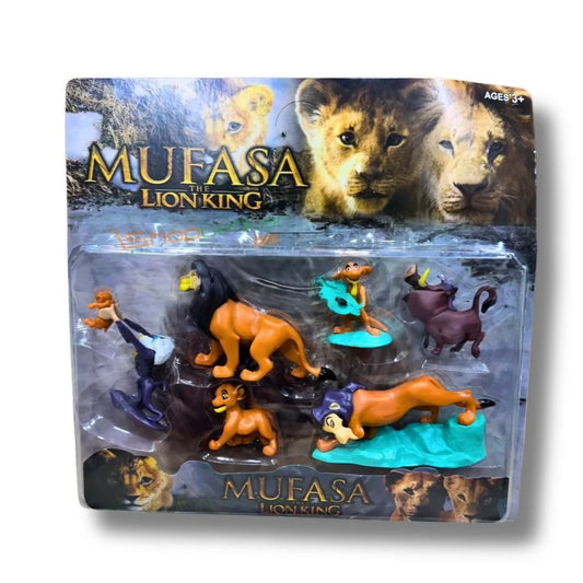 Mufasa The Lion King – 6 PCS Character Figure Set | Premium Animal Figures for Kids | Age 3+