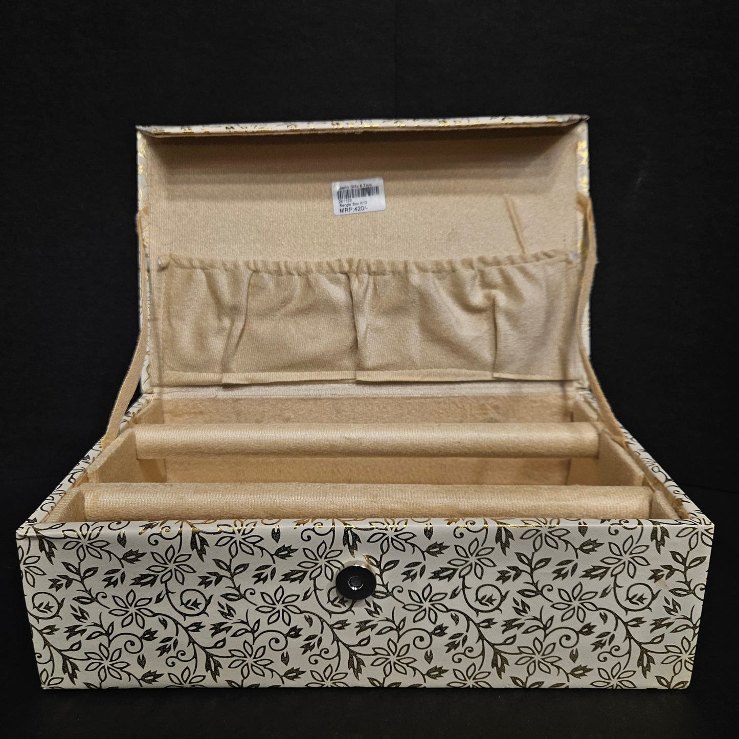 Wooden Two rod Bangle Box Jewelry Storage Box,Gift Box Prevent your favourite costly jewellery and other accessories from dust Vanity Box