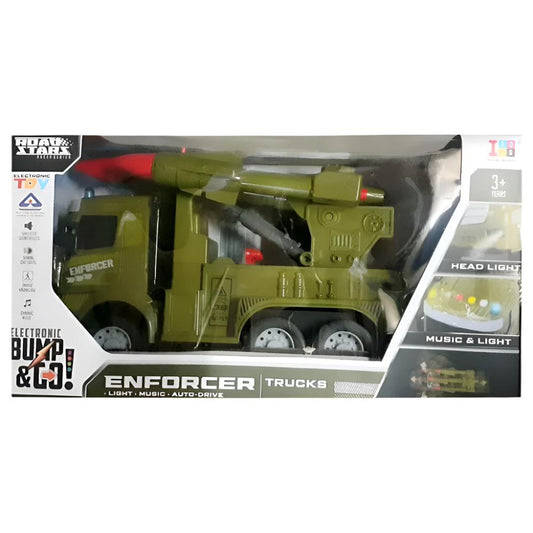 IToys Road Stars Electronic Bump & Go Enforcer Truck