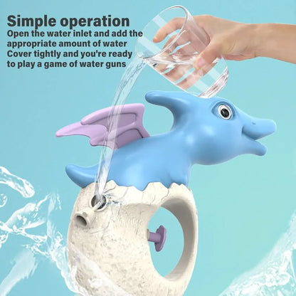 Dinosaur Themed Water Gun Holi Pichkari Gun for Kids Portable Spray Water Gun