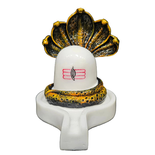 Mahadev Shivling Idol Shiv Ling Murti Resin Statue Shiva Lingam Figurine
