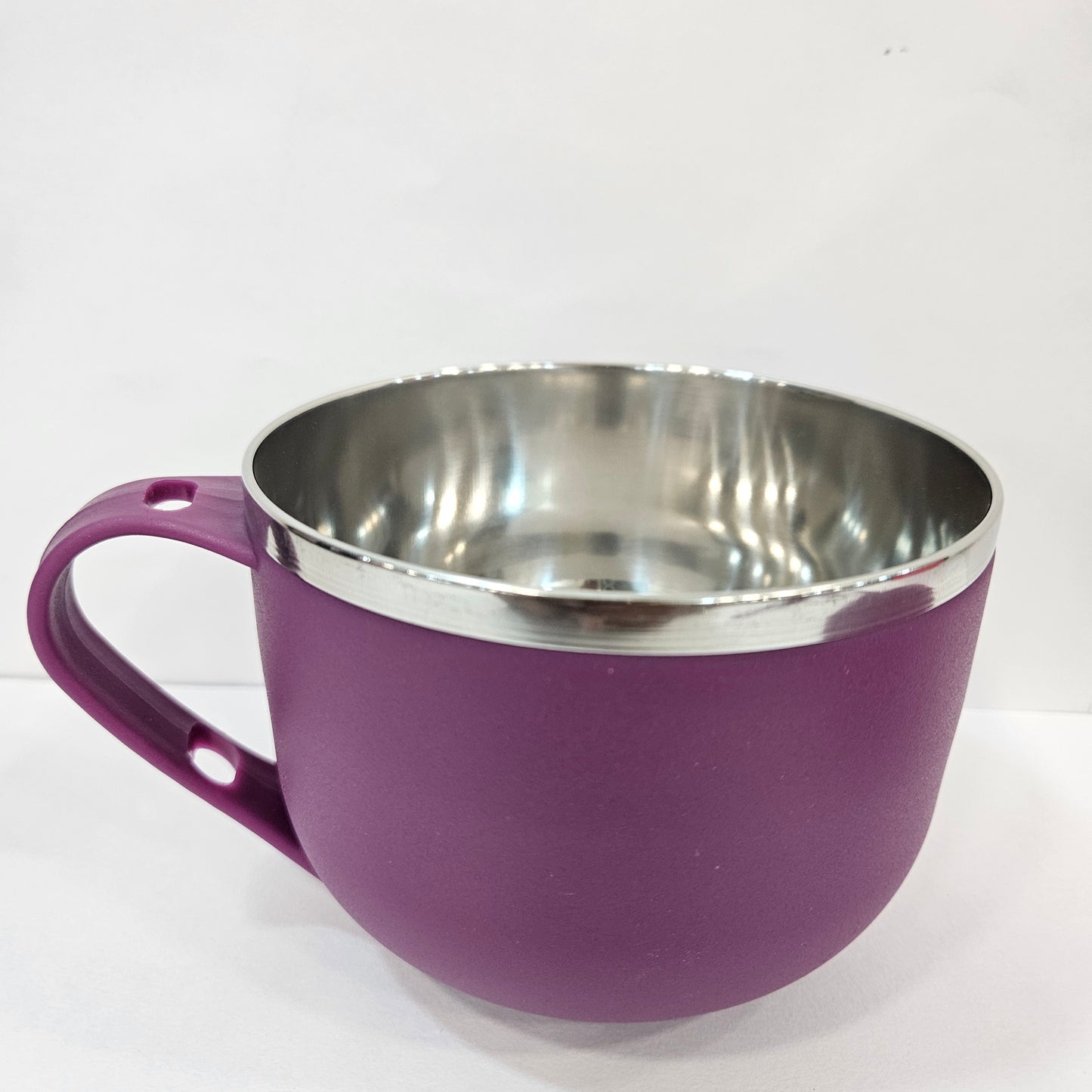 Bright soup bowl with spoon & fork,easy to use & wash,Light Weight soup bowl for kids and Adults