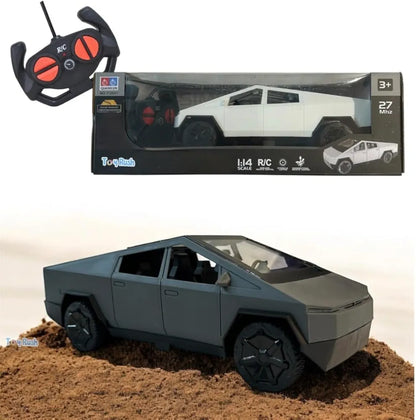Pickup car Remote Control Car model for Kids Tesla Cybertruck Toy High Speed with Dual Motor 2.4GHz Long Battery Life Light Effects Runs On All-Terrain 1:14 Rc Car,multicolor