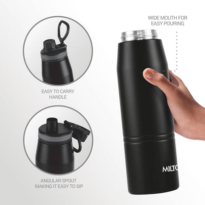 Milton Sparkle 600 Thermosteel Water Bottle Double walled & vacuum insulated technology(620ml)