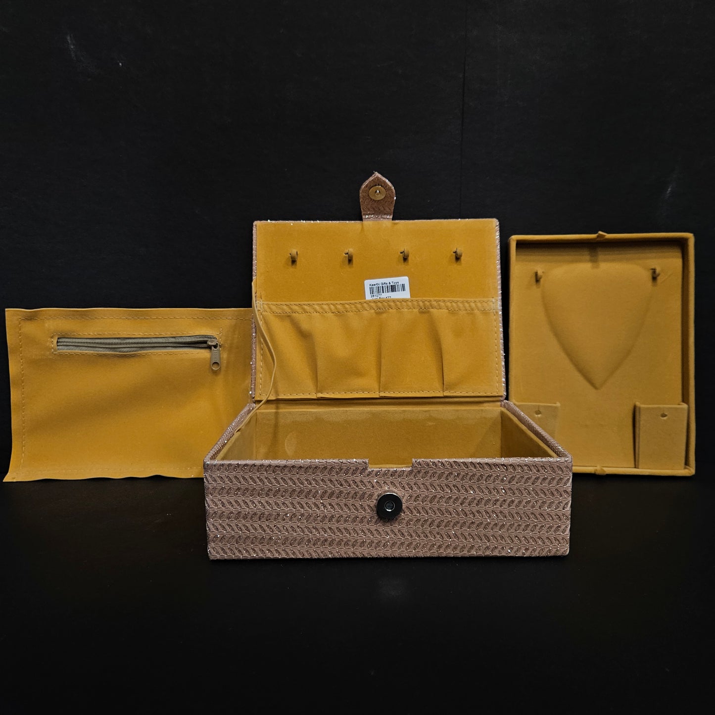 Wooden jewellery box,Organizer For Bracelets, Jewllery box with button lock  System for women's and Wedding gifting purpose
