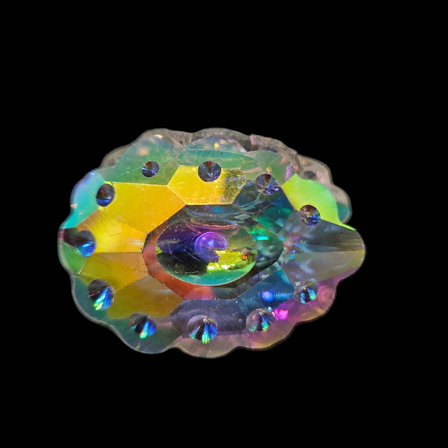 Feng Shui Glass Oyster with Pearl Vastu Items for Home for Money, Glass Oyster Showpiece, Oyster with Pearl for Good Luck and Prosperity