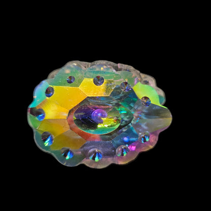 Feng Shui Glass Oyster with Pearl Vastu Items for Home for Money, Glass Oyster Showpiece, Oyster with Pearl for Good Luck and Prosperity