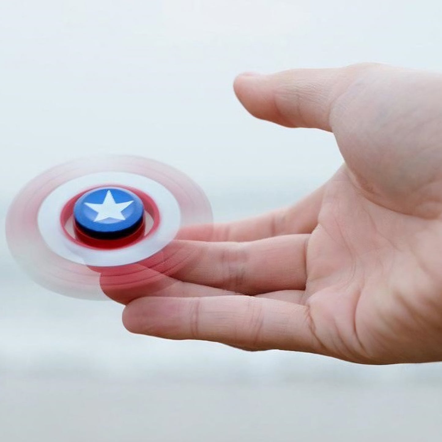 Captain America Fidget Ultra Speed Light Weight Metal Wind Spinner Toy