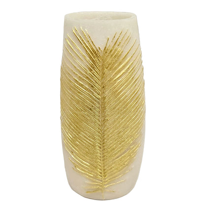 Textured plam leaf modern Aesthetic flower vase table top centerpiece