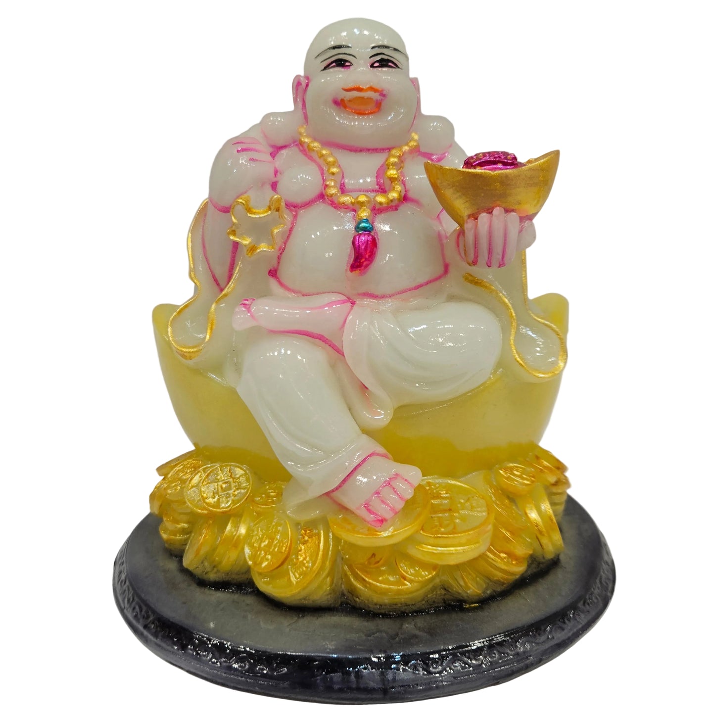 Laughing Buddha Happy Man Multicolor Showpieces for Wedding House Warming Gifts for New Home Decoration Items Wealth & Good Luck