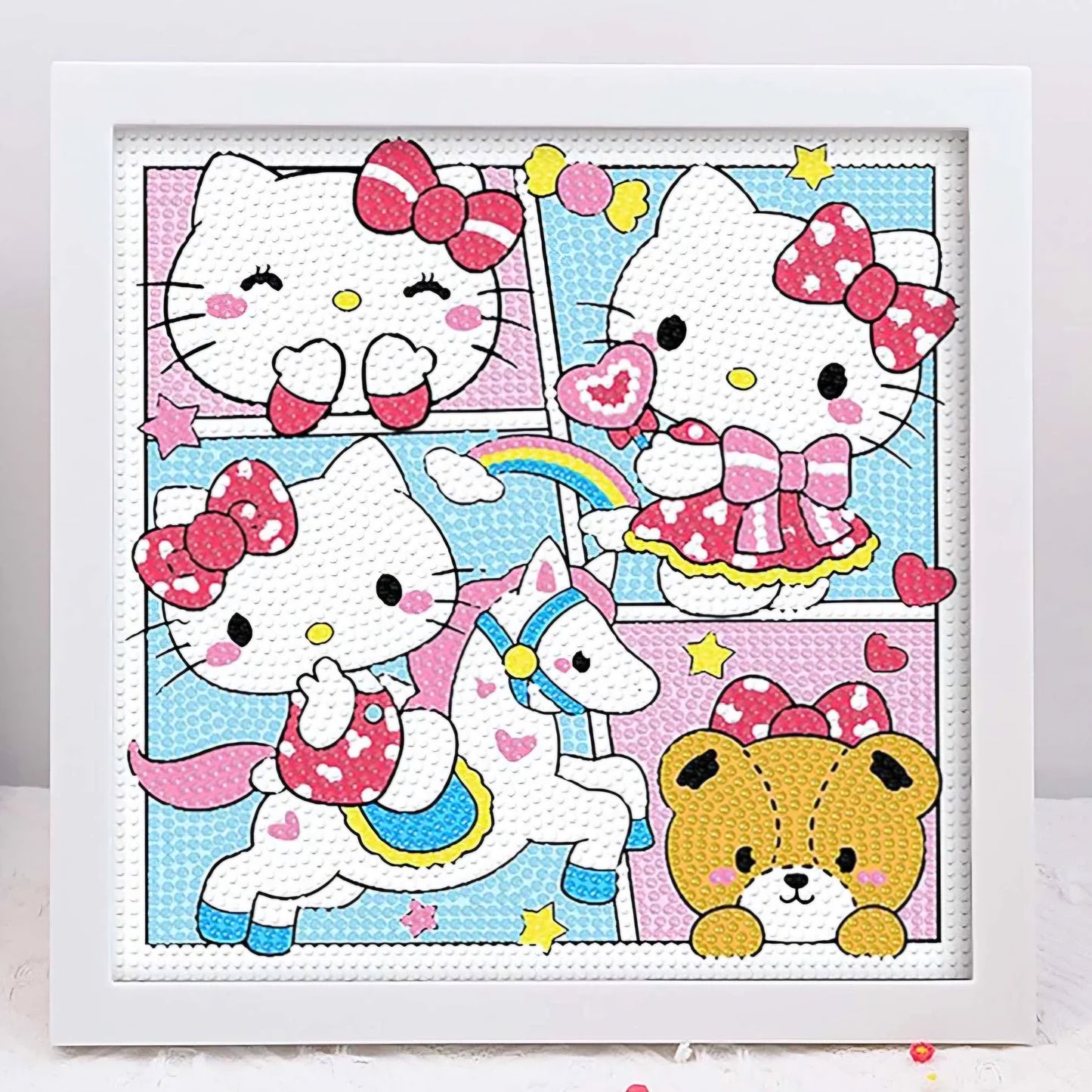 Cartoon characters themed diy art kit set