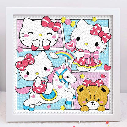 Cartoon characters themed diy art kit set