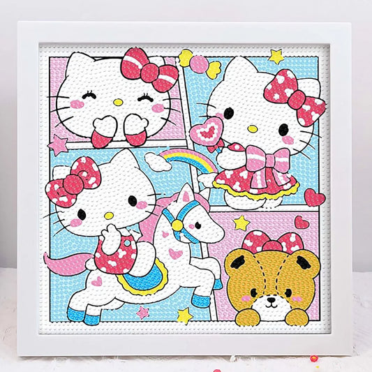 Cartoon characters themed diy art kit set