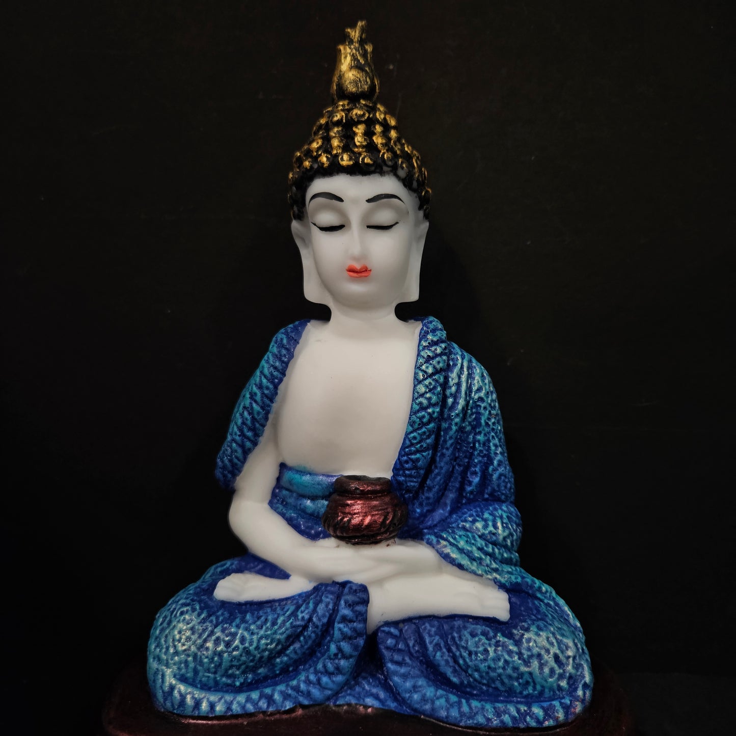 Meditating Golden Buddha Vastu Showpiece Statue Idols for Home Living Room, Office Decor or Gifting