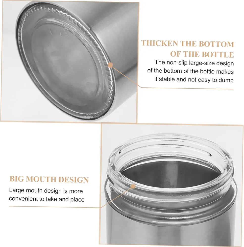Stainless Steel Storage Tank Coffee Sealing Storage Jar Coffee Container Creative Spice Jar Household Kitchen Storage Supplies Spice Bottle Kitchen Use Tool Salt Jar