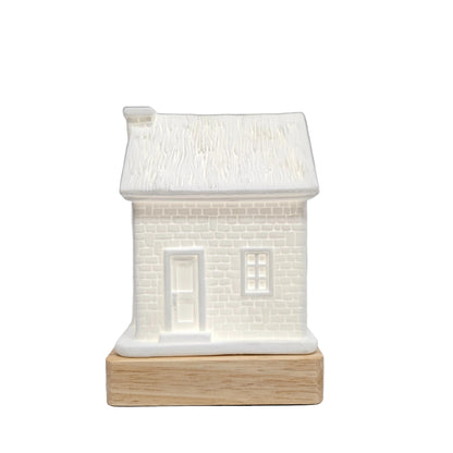 Touch sensor snow house with multi colour Lights Rechargeable Showpiece Figurine