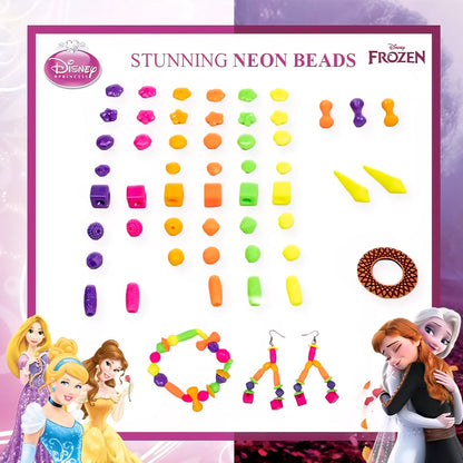 RATNA'S 2 in 1 Disney Princess & Frozen Jewelry Making DIY Kit