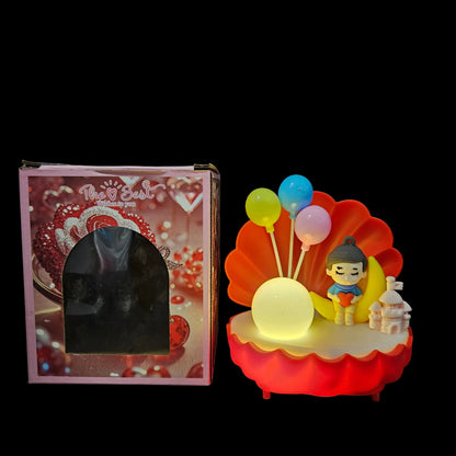 Sea shell Shaped lighting Showpiece Figurine for couple gifting