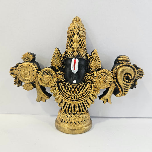 Lord Venkateswara Balaji Idol Antique Matte Finish Murti Tirupati Balaji Statue for Home Mandir, Office & Gifting