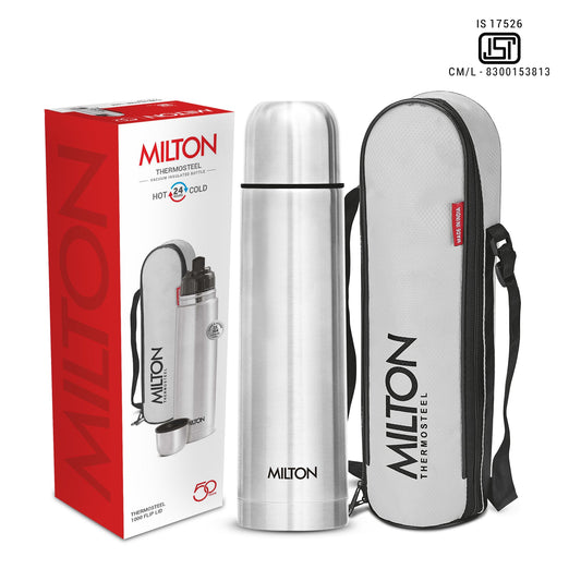 Milton Aura 1000 Thermosteel Water Bottle Double walled & vacuum insulated technology(1000ml)
