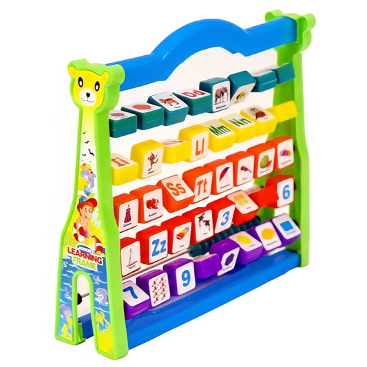 RATNA'S Educational Learning Frame for Kids to Learn Alphabet, Numbers, Counting, Colours
