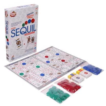 RATNA'S Sequil Game an Exciting Game of Logic & Strategy, Multicolor, Kids