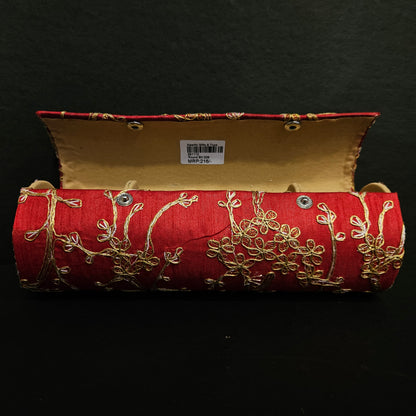 Women's Bangle Organizer Box, with Golden Zari Embroidered easily portable to everywhere for women's