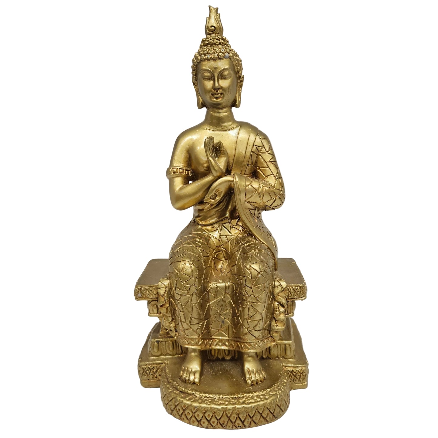 Sitting Meditating Buddha Statue Idols for Home Living Room Decor
