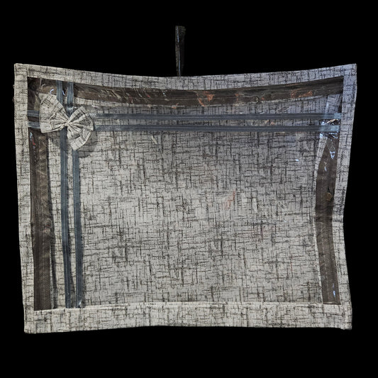 Transparent Zipper Saree storage bag