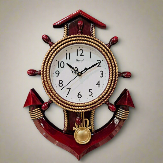 Beautiful Anchor Shape Designer Wall Clock for Office & Home
