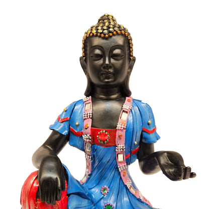 Buddha Idol Statue | Sitting Buddha Figurine | Decorative Item Polyresin Showpiece