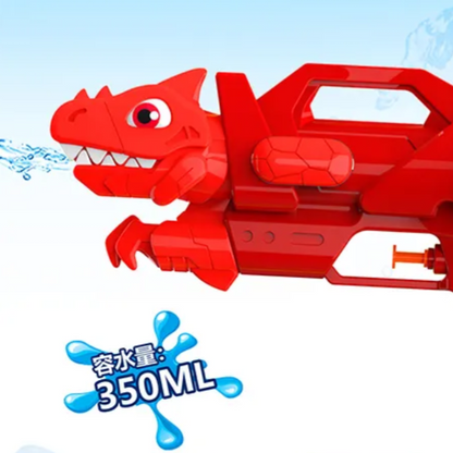 Dinosaur Water Gun Summer Beach Toy, Mini Pressure Water Shooter for Kids, Cool Summer Fun