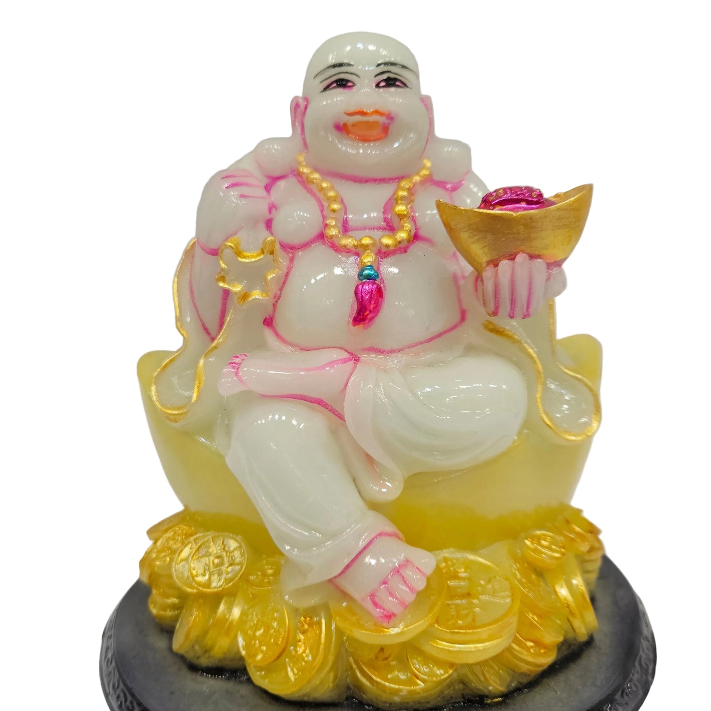 Laughing Buddha Happy Man Multicolor Showpieces for Wedding House Warming Gifts for New Home Decoration Items Wealth & Good Luck