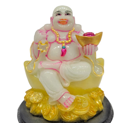 Laughing Buddha Happy Man Multicolor Showpieces for Wedding House Warming Gifts for New Home Decoration Items Wealth & Good Luck