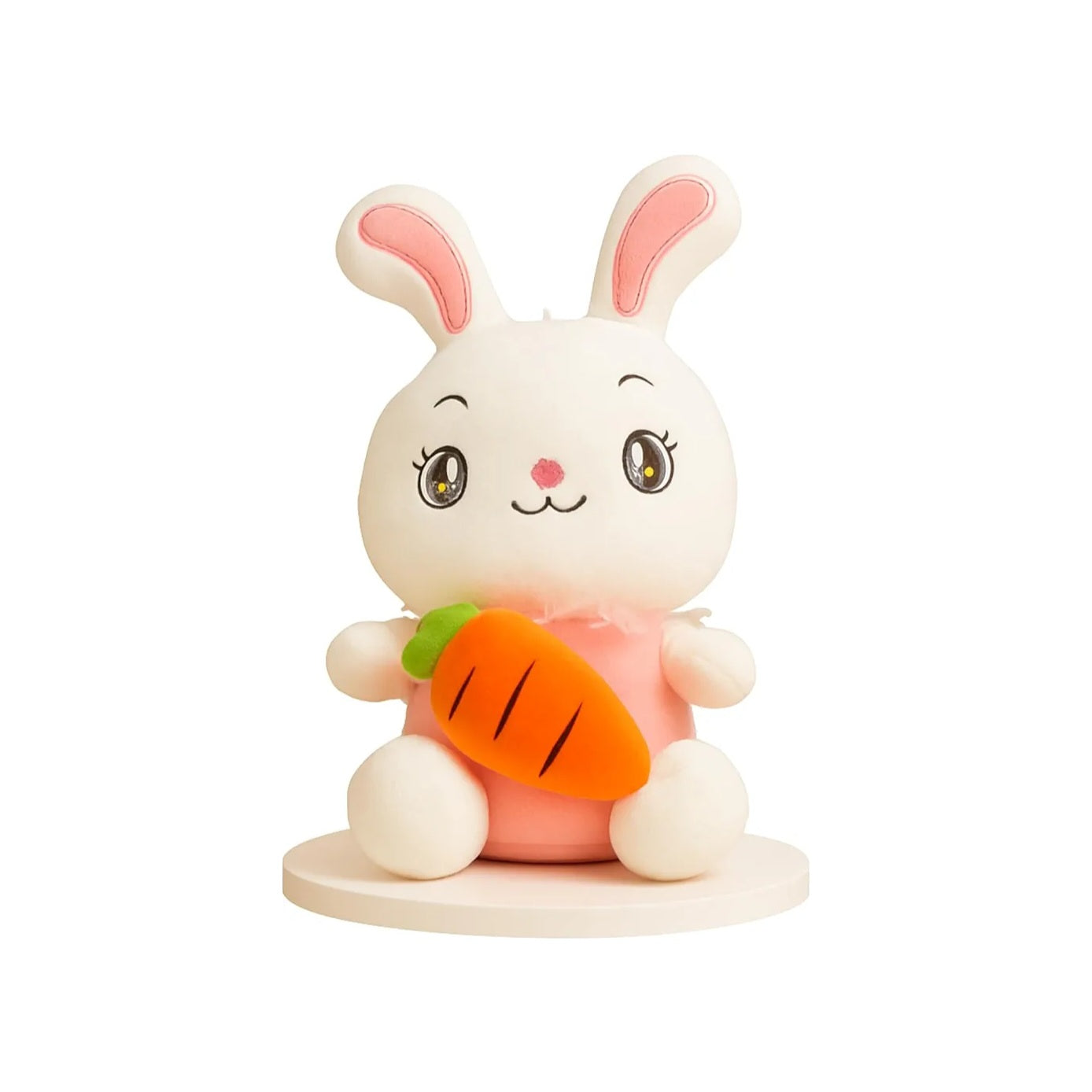 Cute White Bunny Plush Soft Toy for Kids & Girls | Adorable Rabbit with Carrot | Ultra-Soft Stuffed Animal for Gifting, Nursery Decor, Playtime & Collectibles