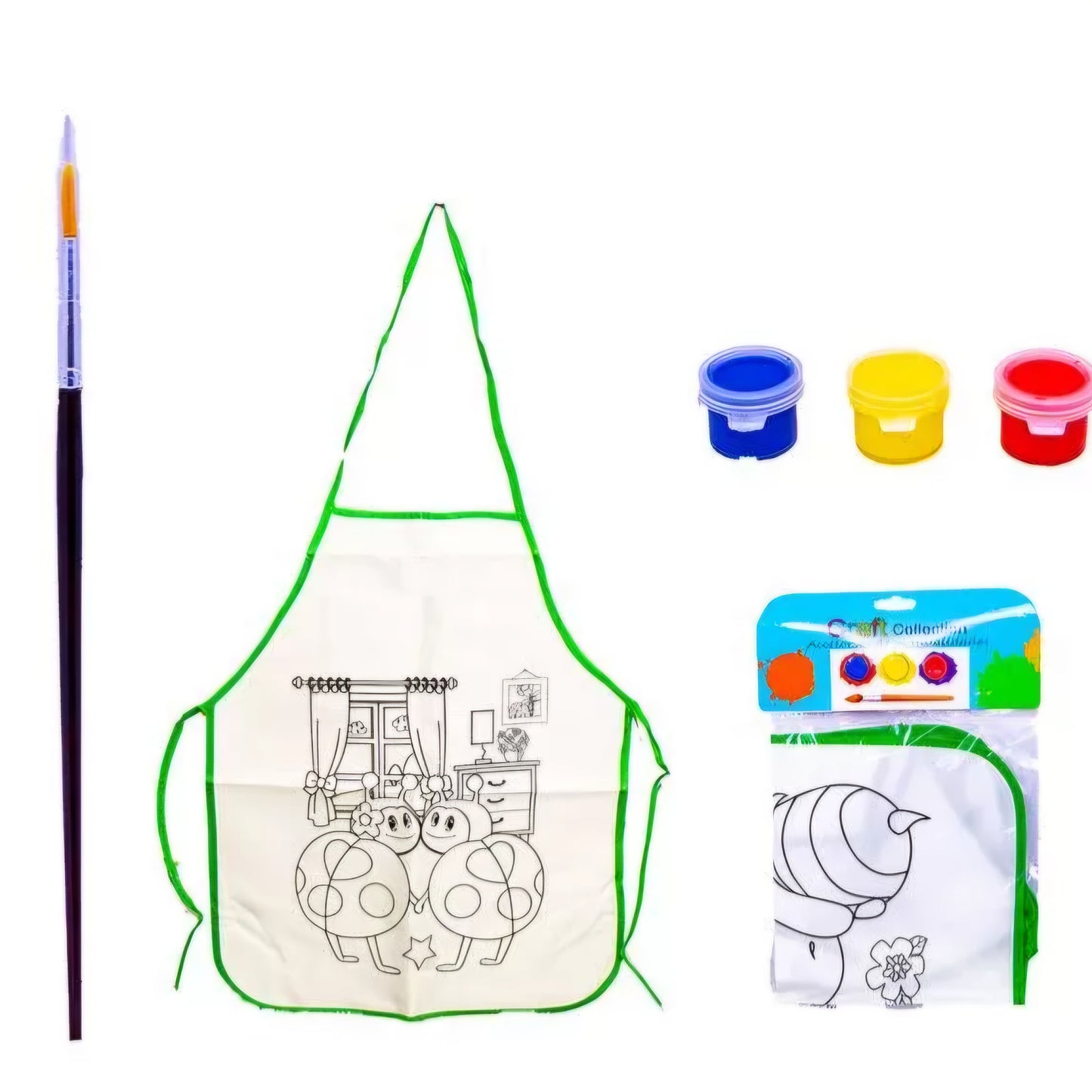 Craft collection Children's appron drawing with full coloring tools